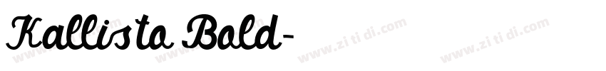 Kallisto Bold字体转换